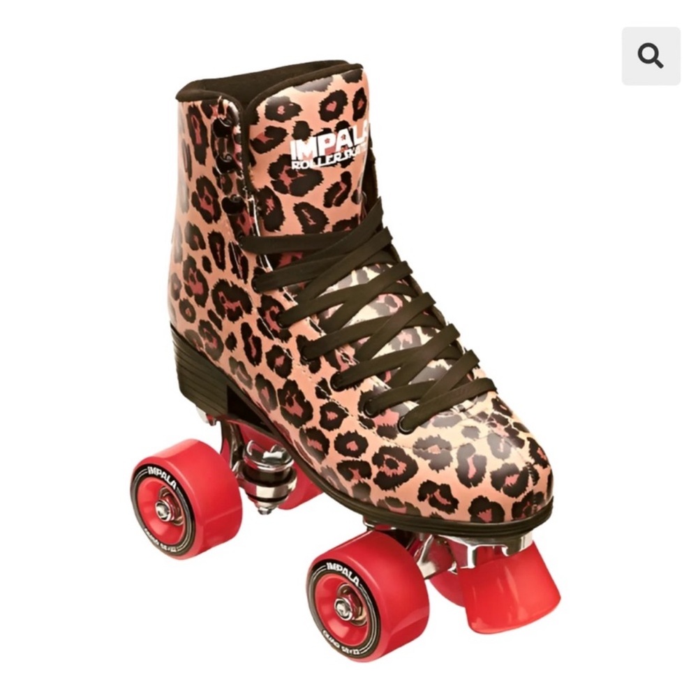 Impala Leopard Print Roller Skates